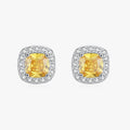 Yellow Sparkle Cubic Zirconia Earrings