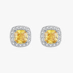 Yellow Sparkle Cubic Zirconia Earrings