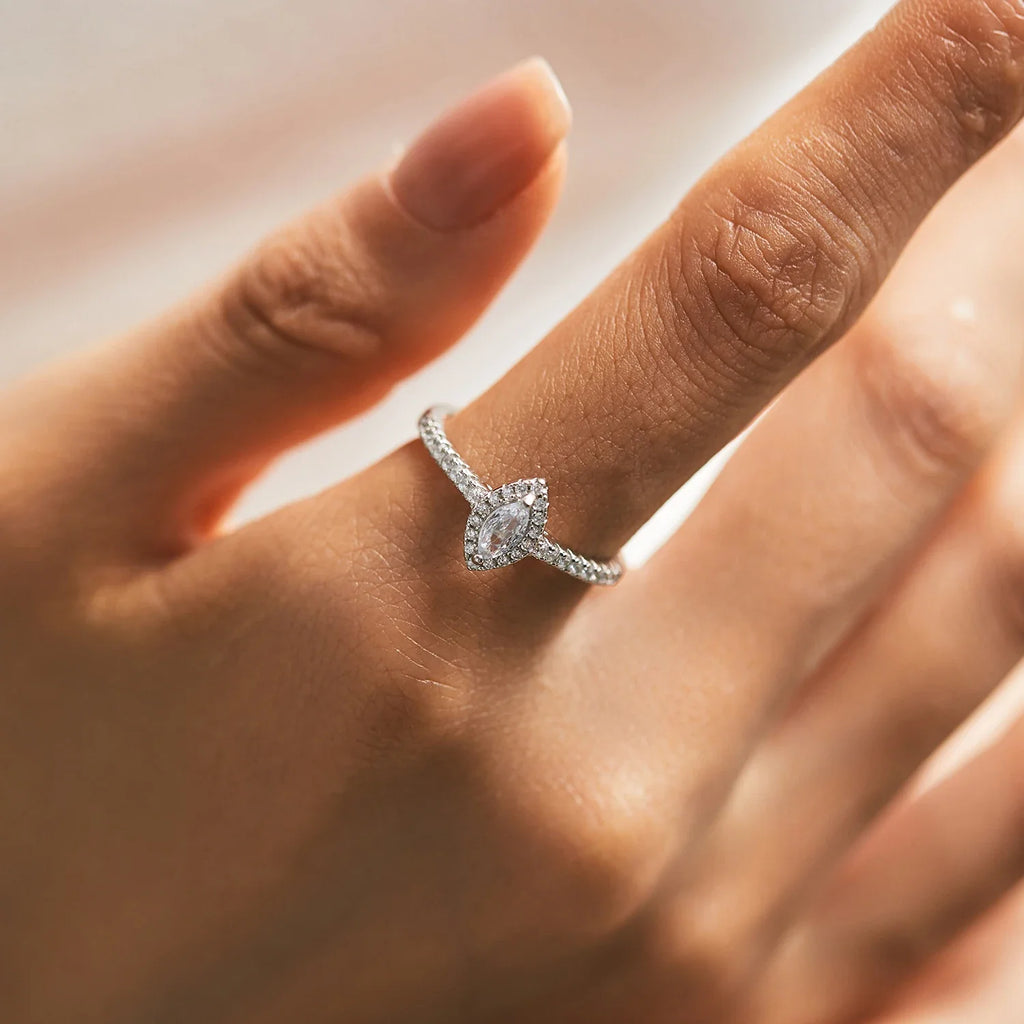 Marquise Cut Wedding Engagement Fine Jewelry Ring