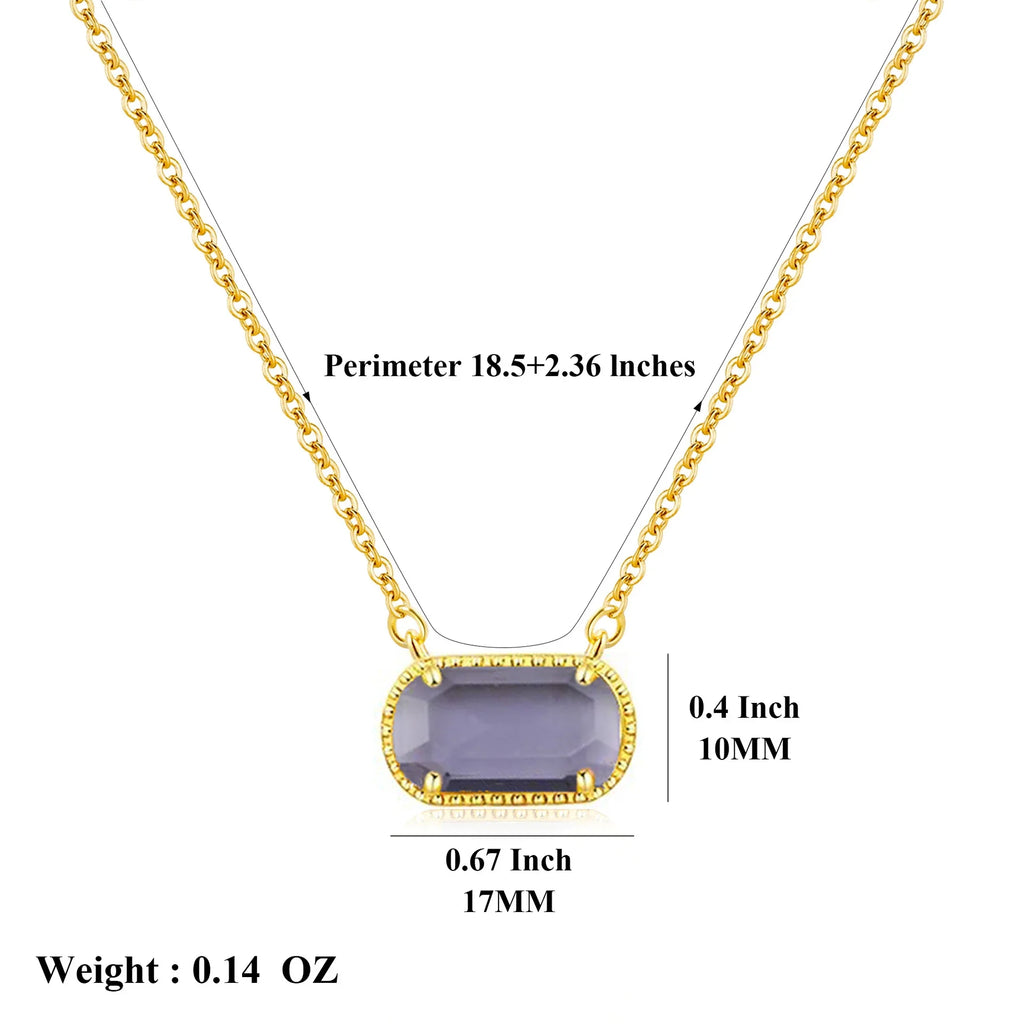Birthstone Crystal Necklace