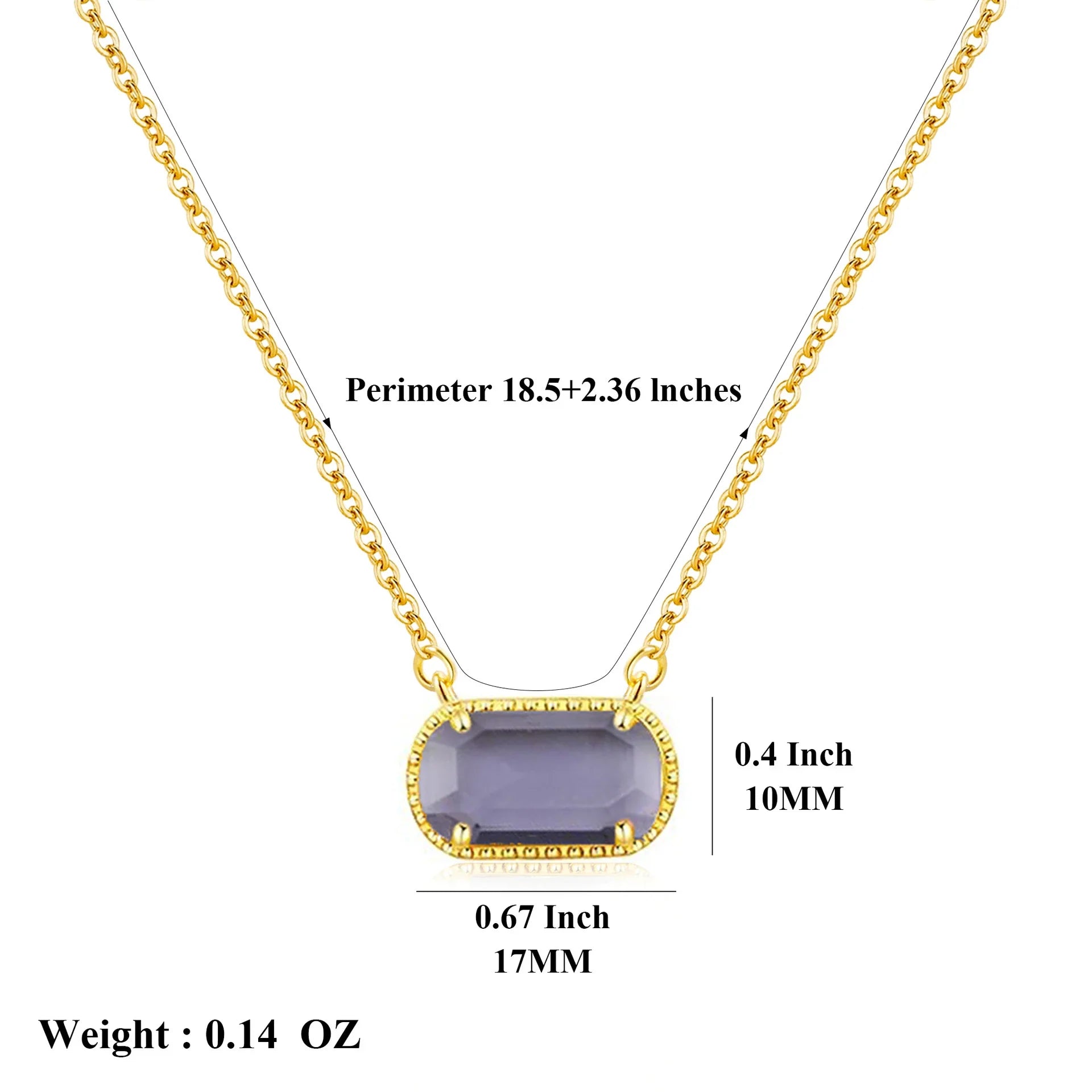 Birthstone Crystal Necklace