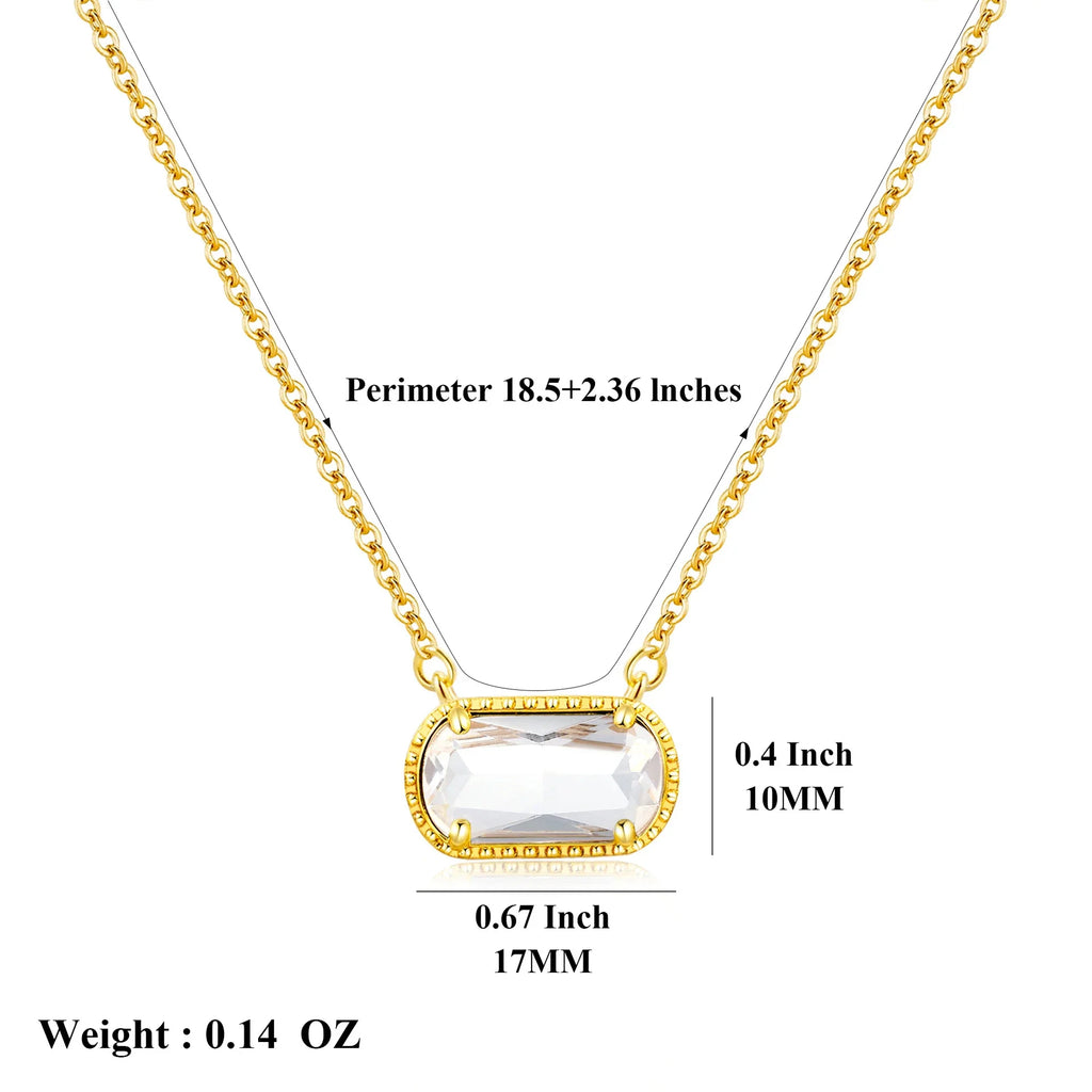 Birthstone Crystal Necklace