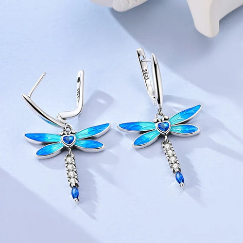Boucles d'oreilles Libellule