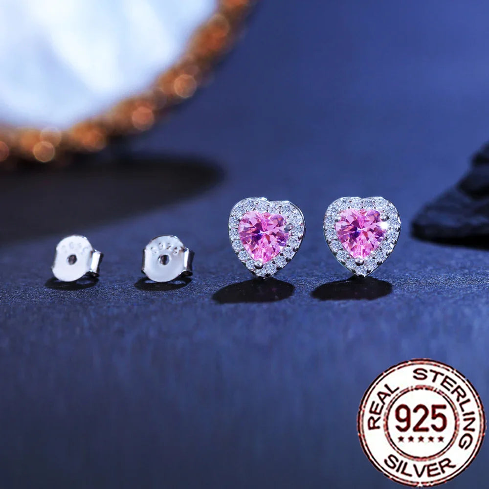 Boucles d'oreilles en morganite