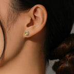 Yellow Sparkle Cubic Zirconia Earrings