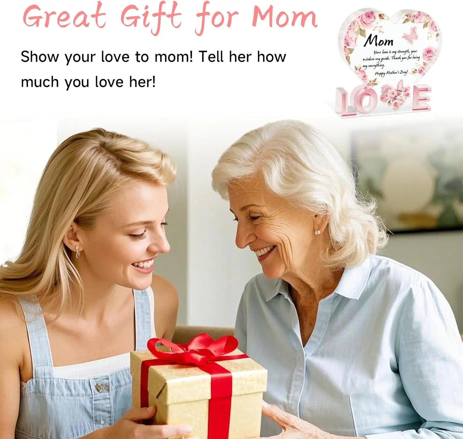 Liebe Mama Acryl-Erinnerungsstück