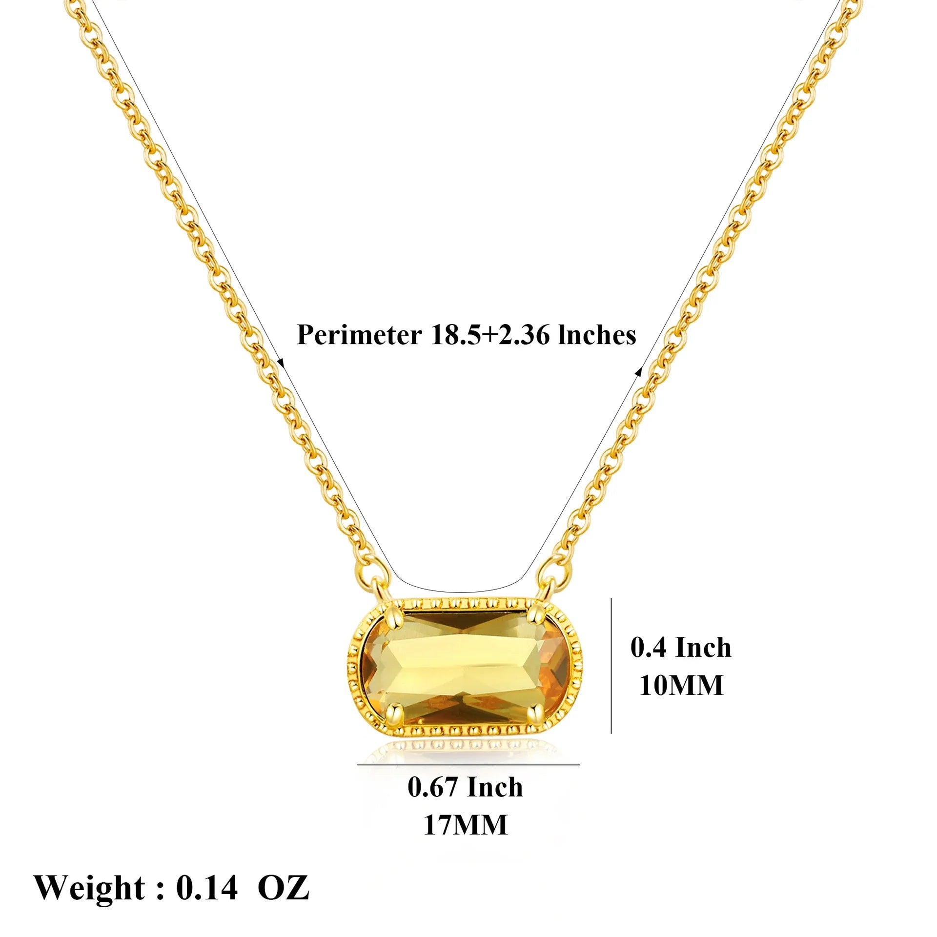 Birthstone Crystal Necklace