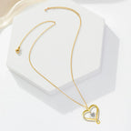 To My Wife From Husband Heart X Heart Necklace