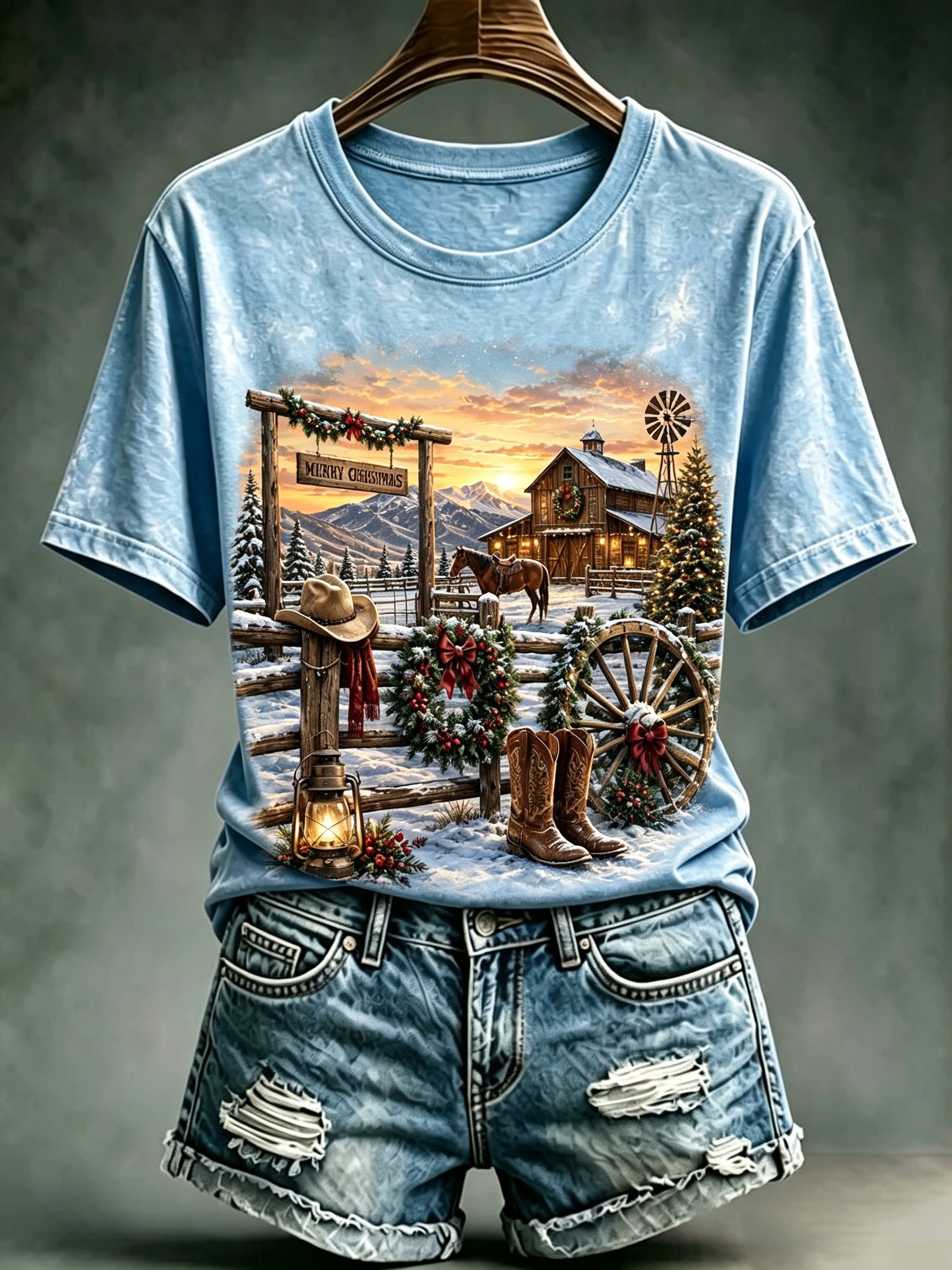 Western Christmas Faith Graphic Tee