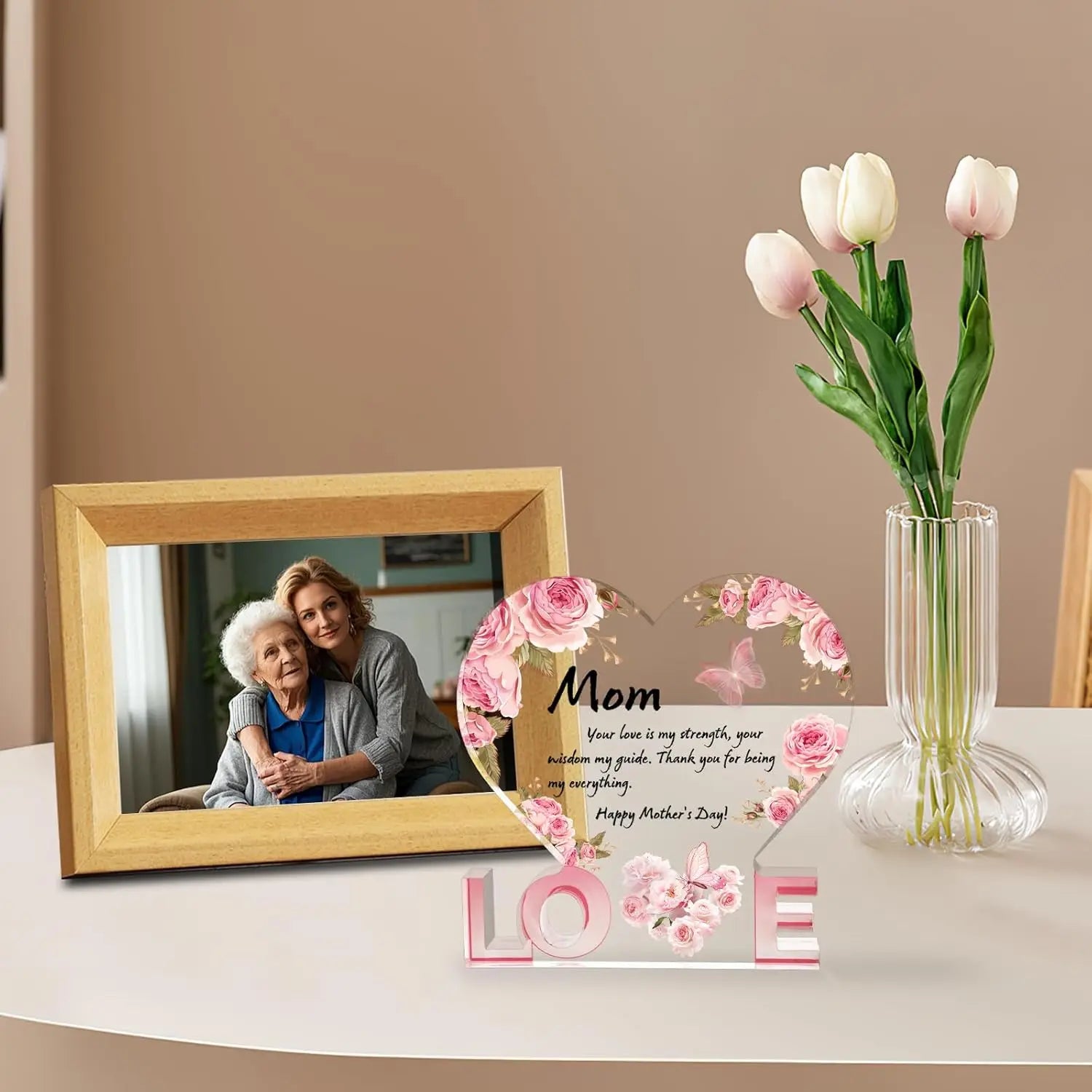 Liebe Mama Acryl-Erinnerungsstück
