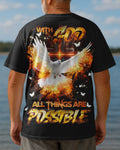 With God All Things Are Possible All Over Print T-shirt