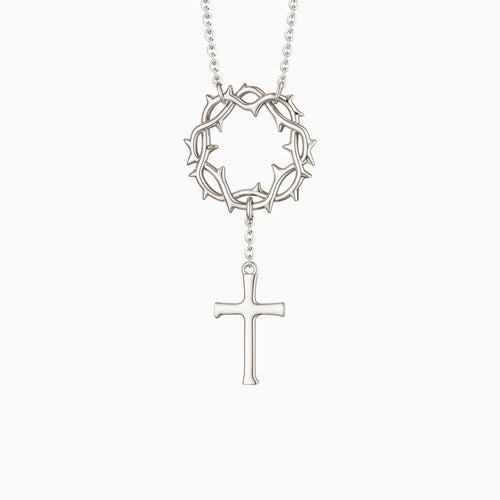 Collier Croix Couronne d'Épines