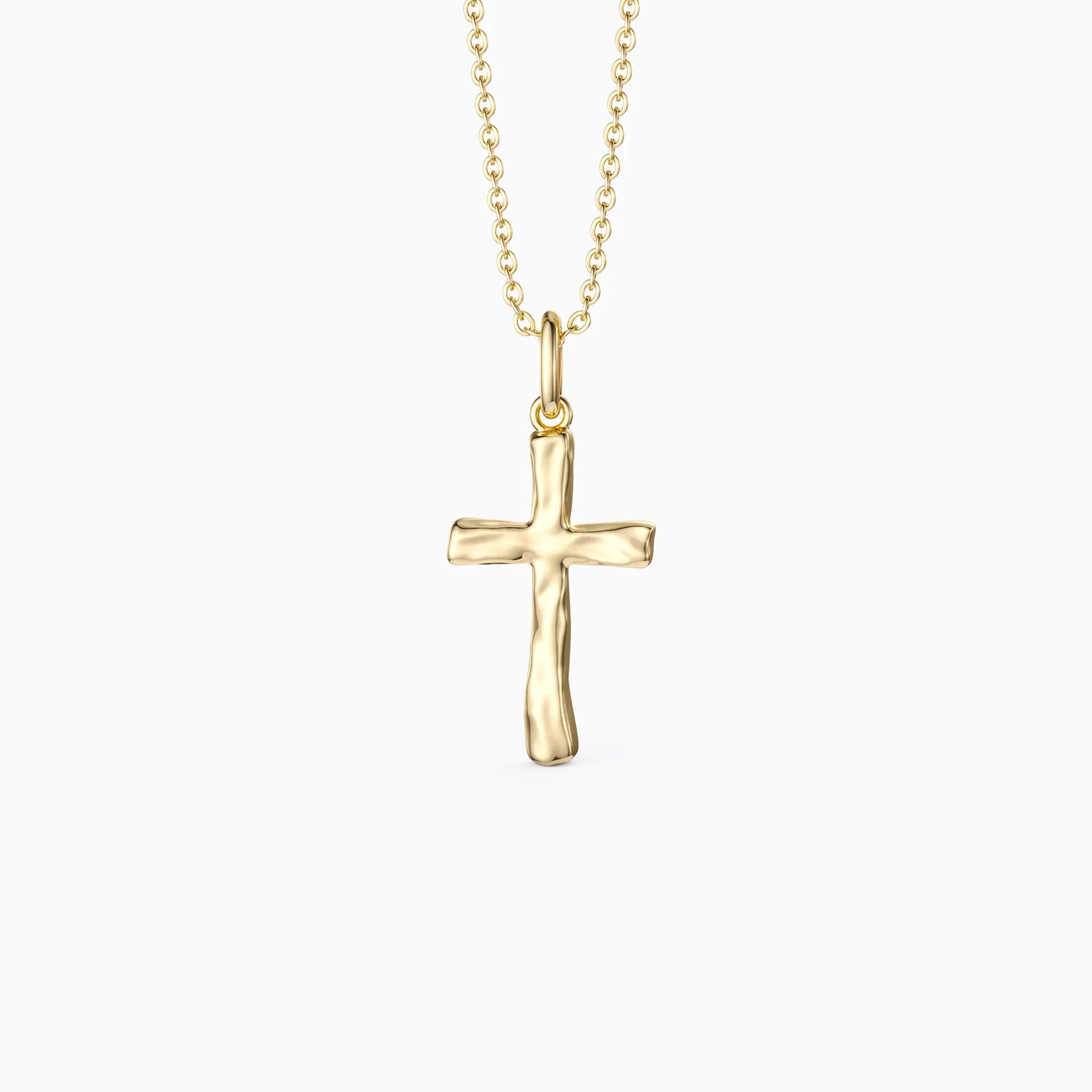 Collier croix liquide