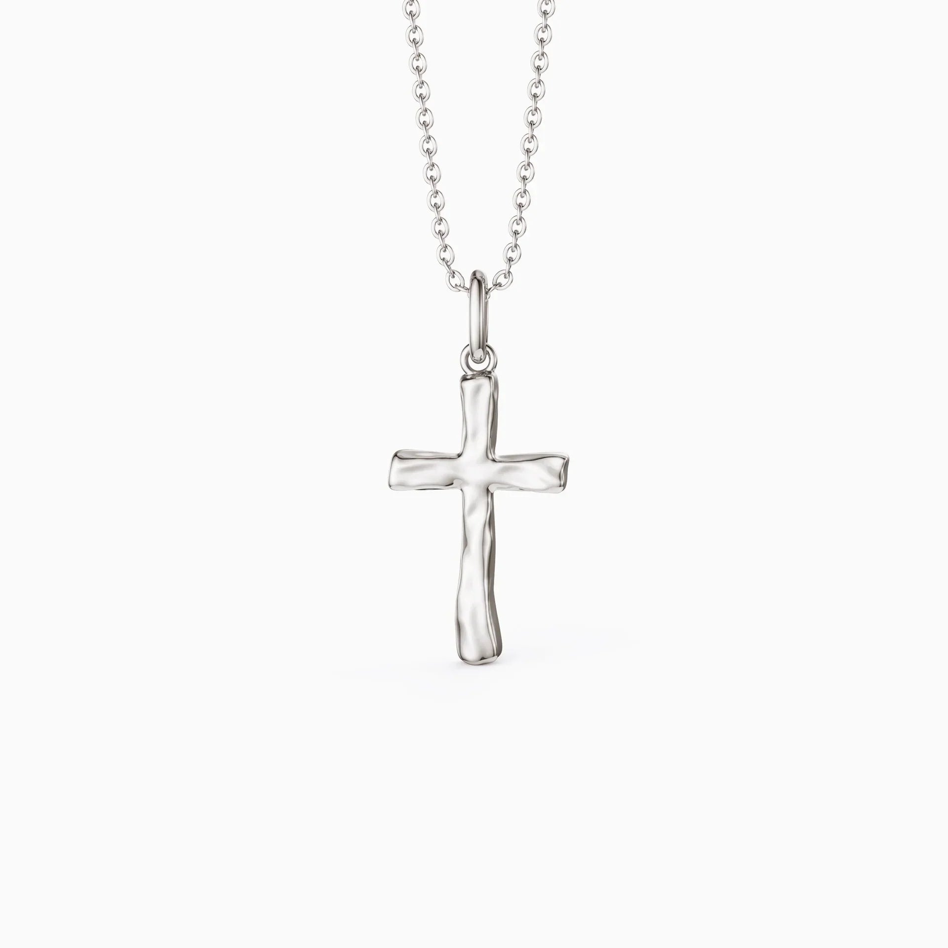 Collier croix liquide