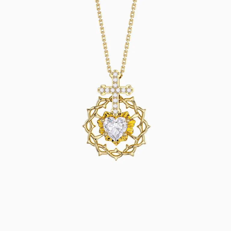 Le Collier Pendentif Cœur Sacré
