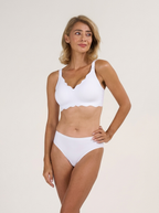 Seamless Full Coverage Scalloped Wireless Jelly Bra