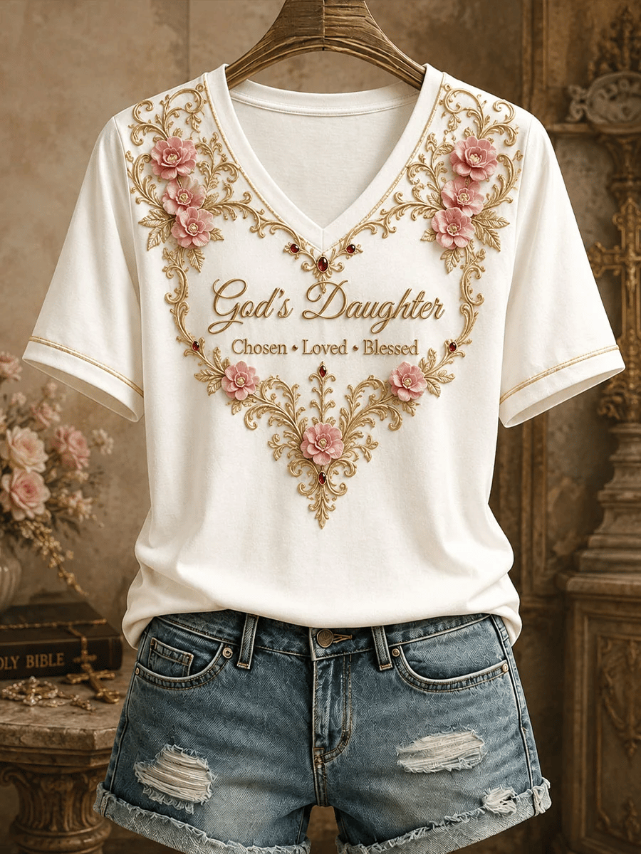 Women's God's Daughter Print T-shirt