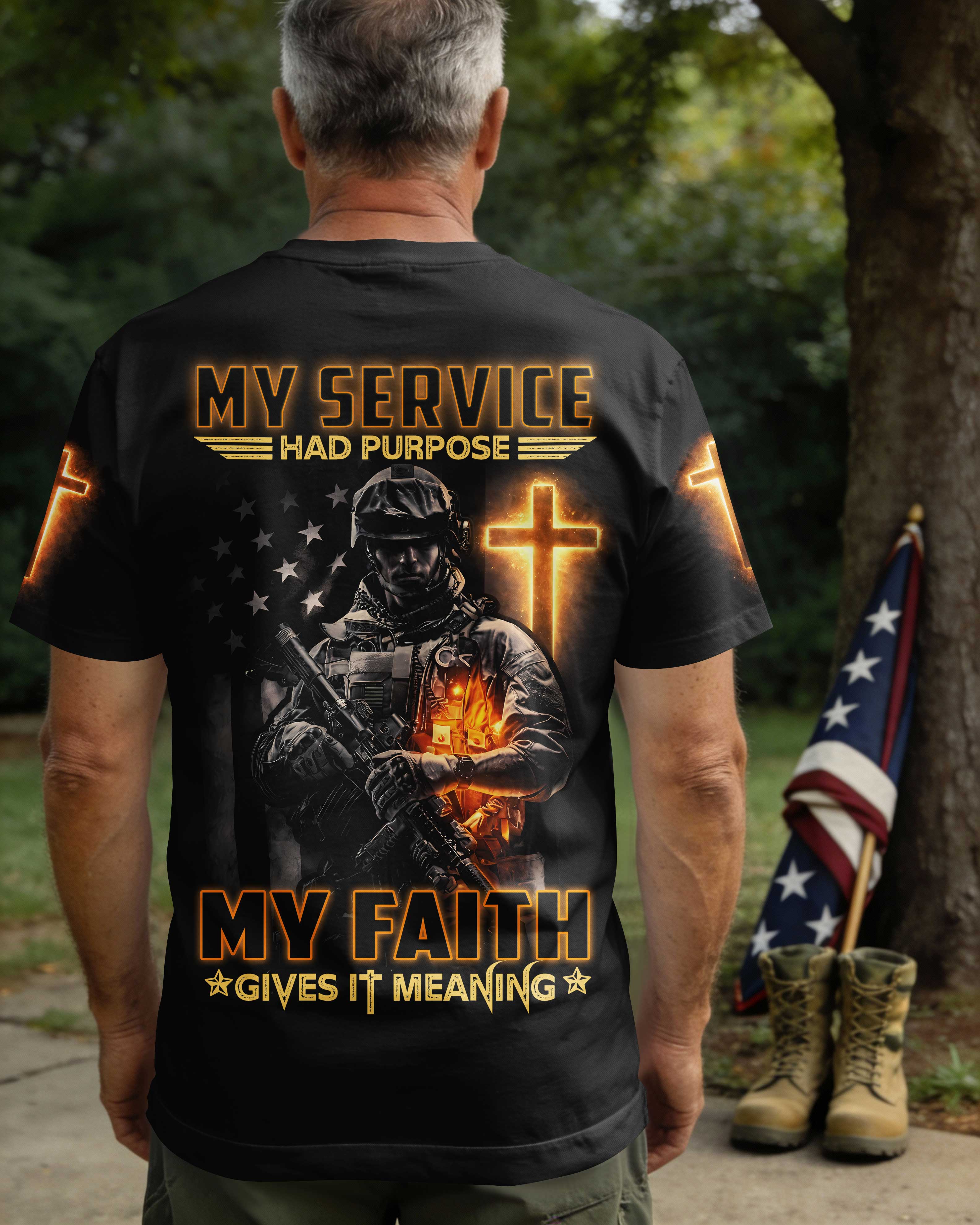 My Service Had Purpose My Faith Gives It Meaning T-Shirt