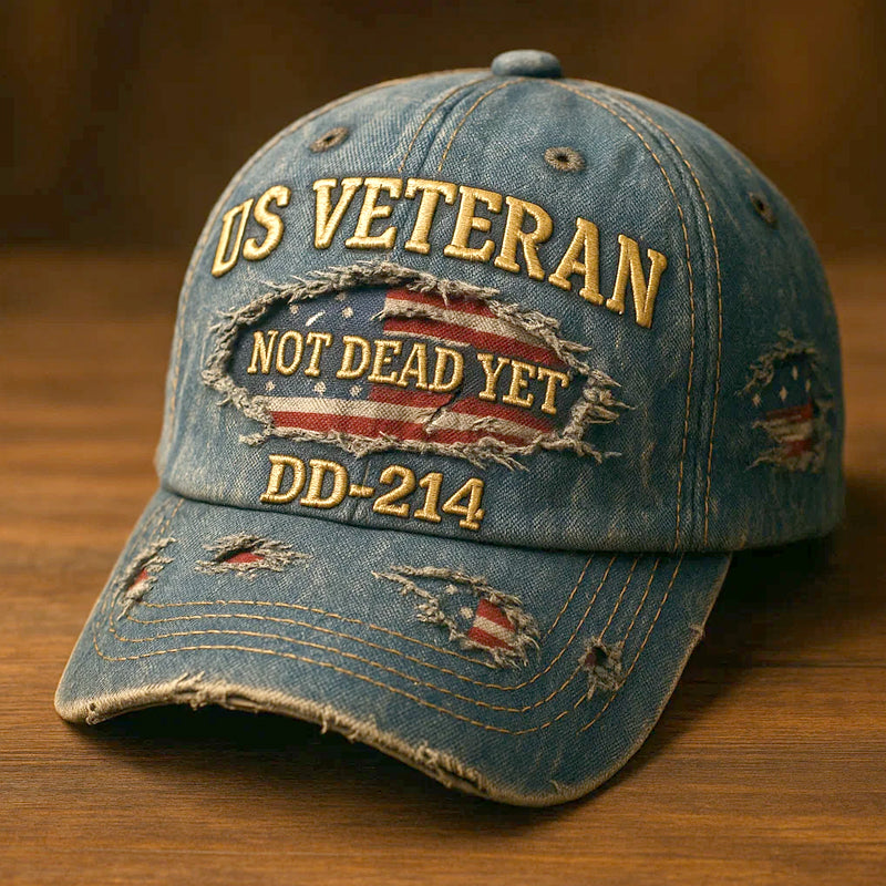 Casquette décontractée imprimée vétéran américain