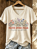 Women's  Faith  Printing  Top