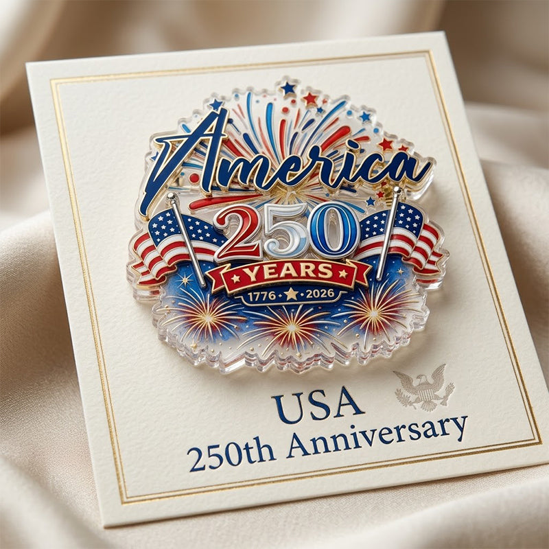 US 250th Anniversary Brooch Pin