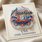 US 250th Anniversary Brooch Pin