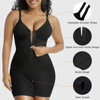 Women's Zip-Up Shapewear Bodysuit | Tummy Control Seamless Body Shaper