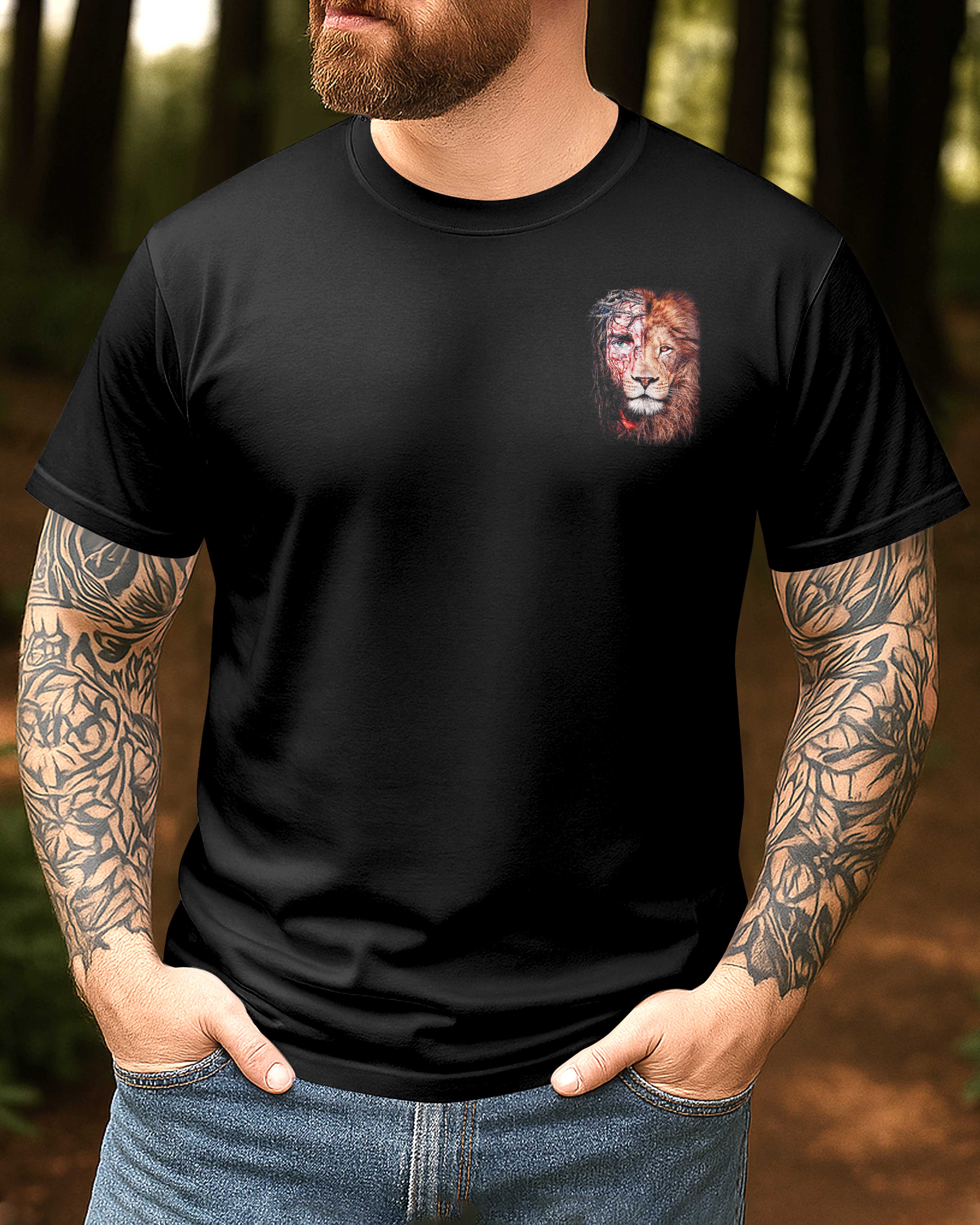 On My Knees I Was Broken By Jesus I Rose A Warrior T-Shirt