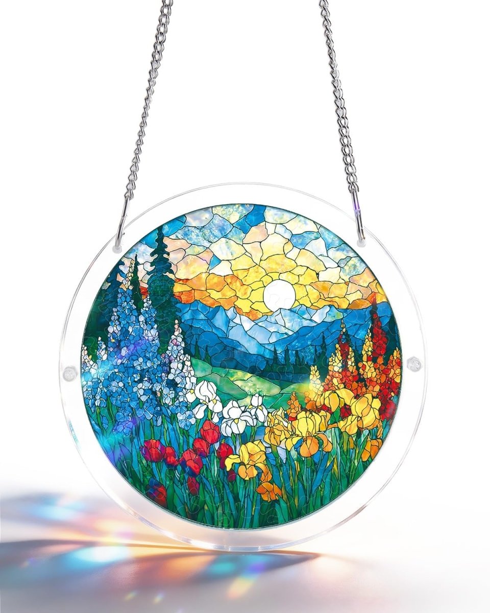 Acryl-Puzzle-Sonnenfänger – Dawn Blossom Sea