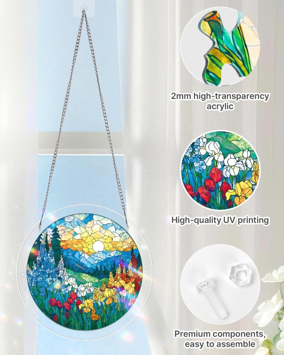 Acryl-Puzzle-Sonnenfänger – Dawn Blossom Sea