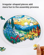 Acryl-Puzzle-Sonnenfänger – Dawn Blossom Sea