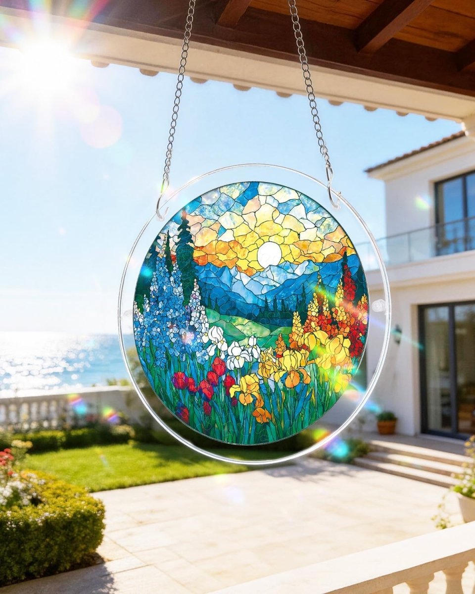 Acryl-Puzzle-Sonnenfänger – Dawn Blossom Sea