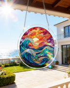 Acryl-Sonnenschutz-Puzzle – Die Sonne am Meer jagen