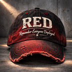 Chapeau décontracté imprimé Rouge Vendredi