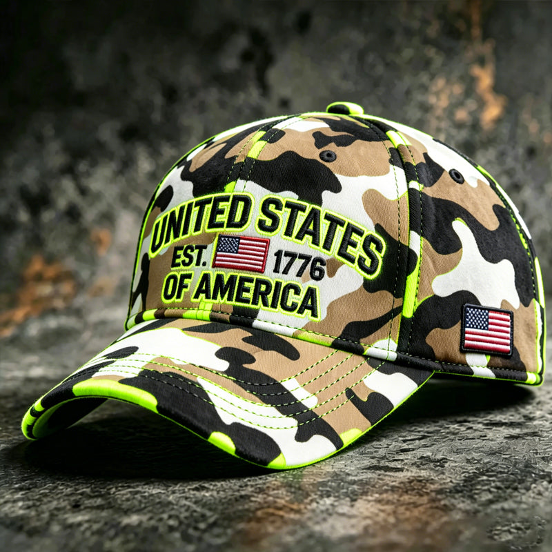 US Camouflage Kunstdruck Lässige Baseballkappe