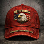 Chapeau décontracté imprimé Red Friday Art