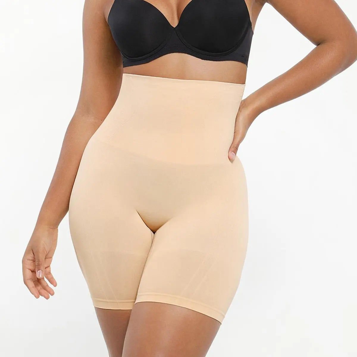 Short galbant sans coutures pour femme | Shorty gainant taille haute contrôle du ventre