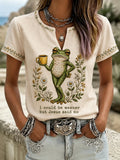 Women's "I Could Be Meaner But Jesus Said No" Graphic Print Top