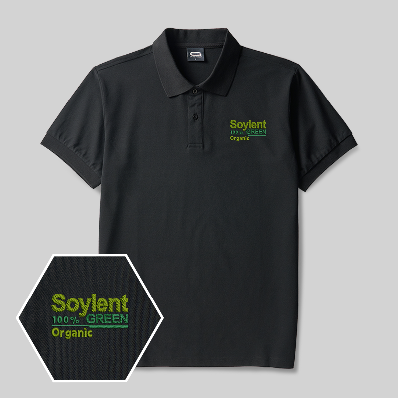 Soylent Green Geek Besticktes Poloshirt
