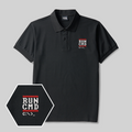 Run CMD Geek Besticktes Poloshirt