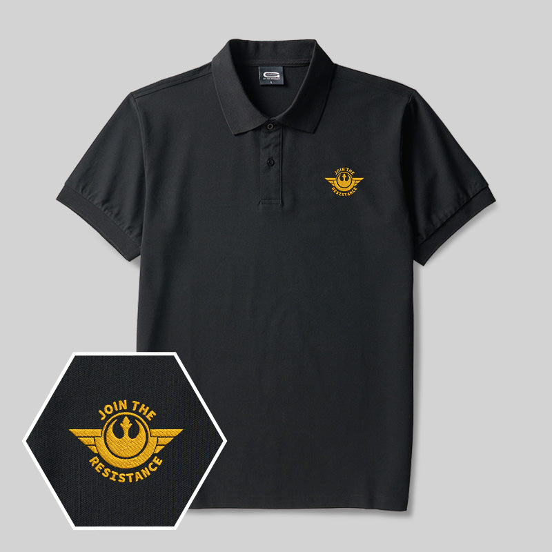 Besticken Sie sich das Poloshirt „Join The Resistance Geek“.