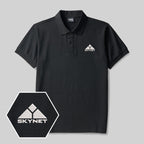 Geek Skynet Besticktes Polo-Shirt