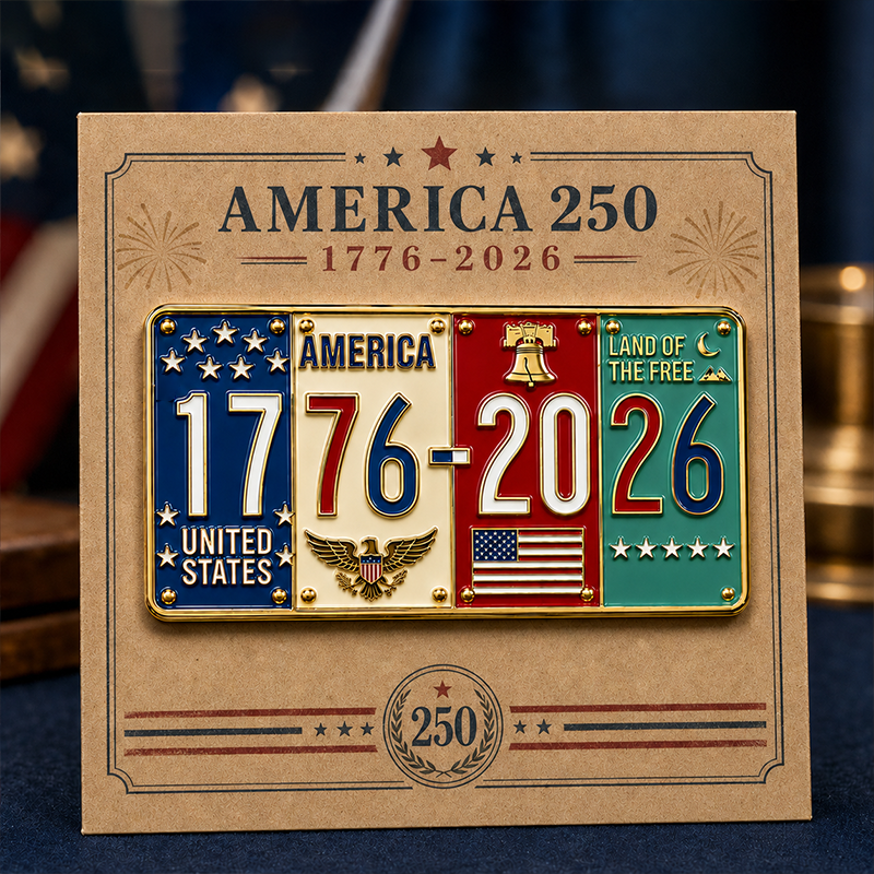 U.S. Founding 250th Anniversary Commemorative Pin (Unisex)