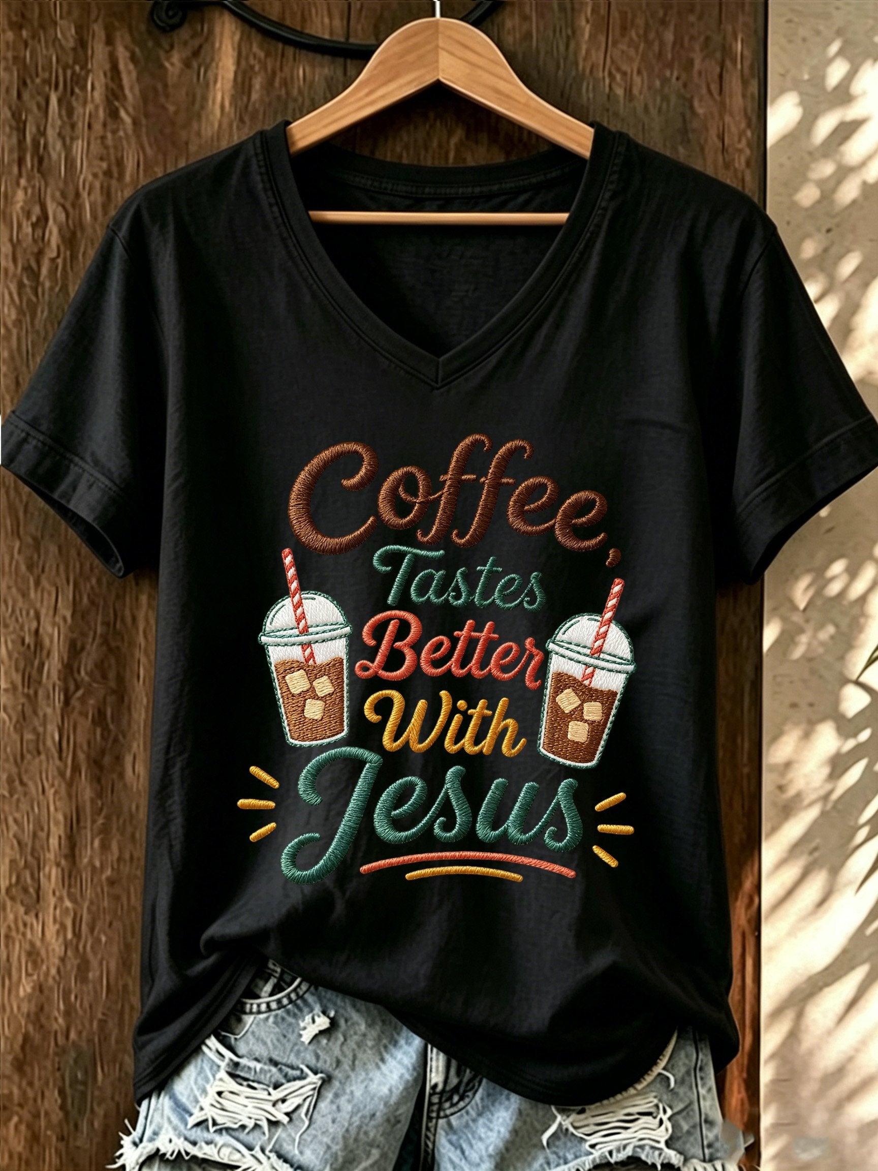 Women's Faith Print Casual Top