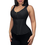 Zip Front Waist Trainer Corset with Built-in Bra
