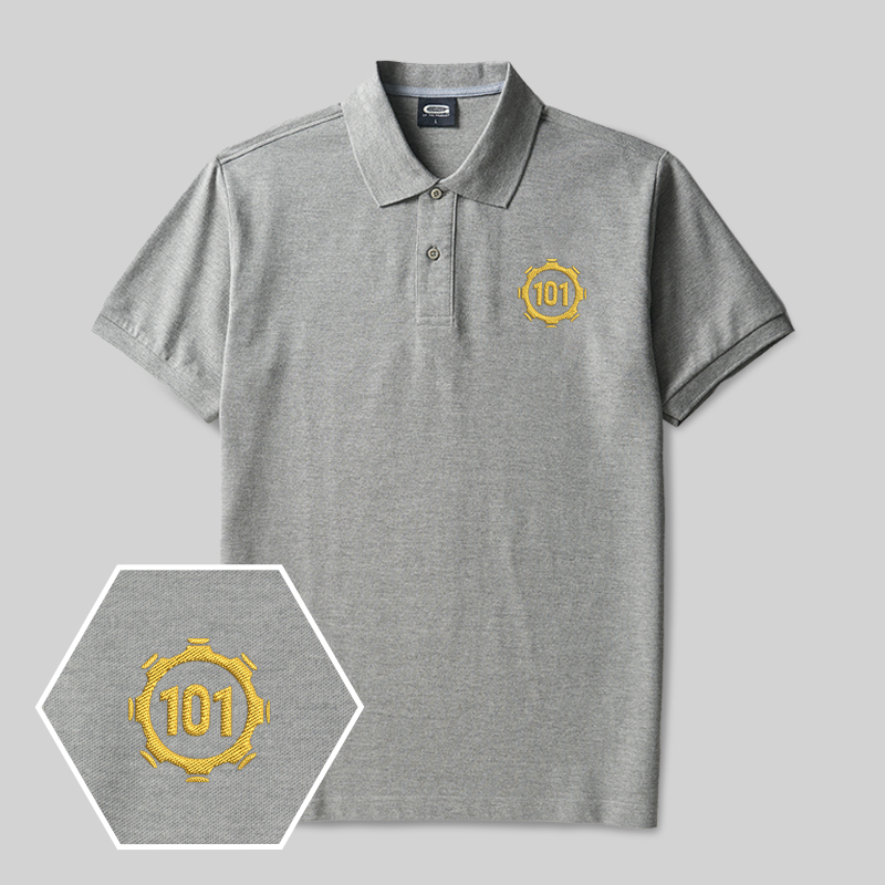 Shelter 101 Geek Embroidered Polo Shirt