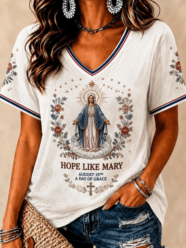 Women's Feast of the Assumption Print T-shirt