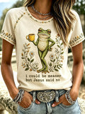 I Could Have Been More Impulsive, But Jesus Restrained Me. (Women'S Faith Print T-Shirt)