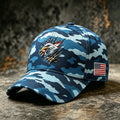 US Camouflage Eagle Art Print Casual Baseball Cap