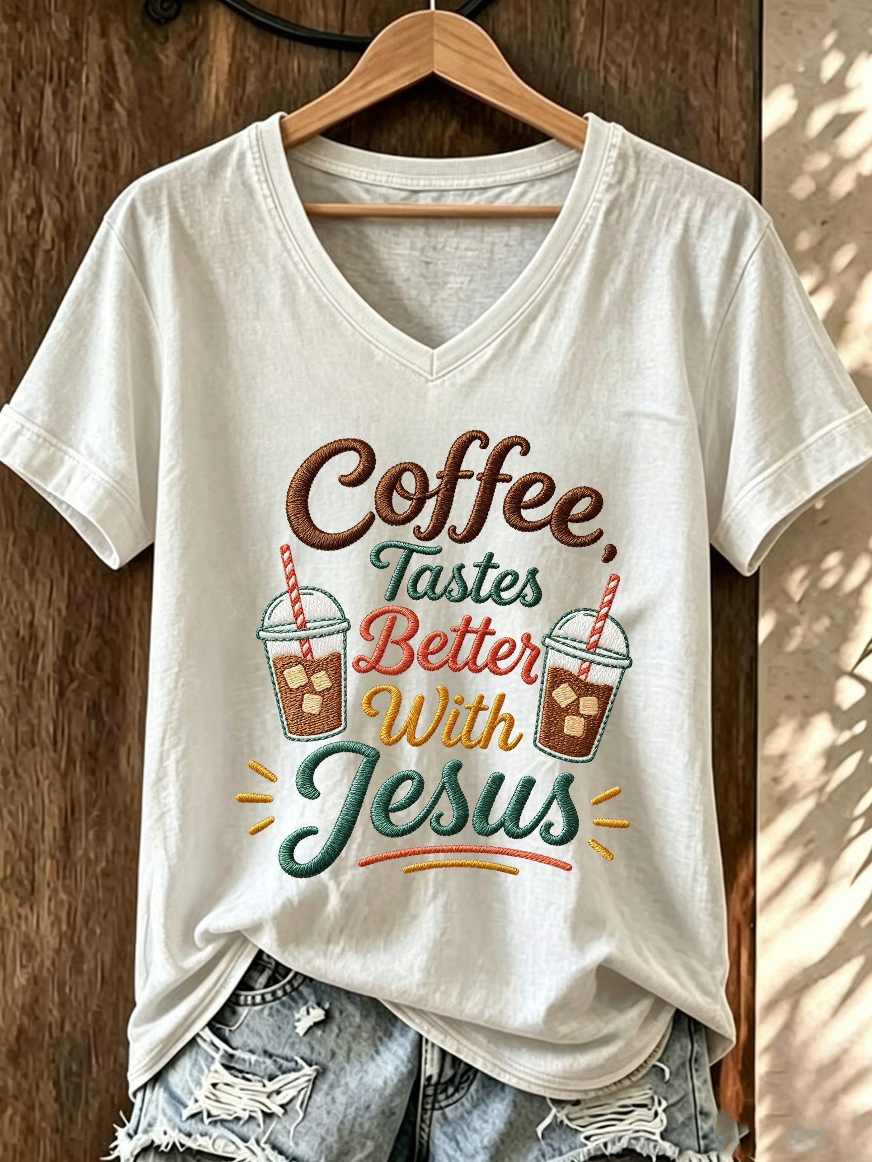 Women's Faith Print Casual Top
